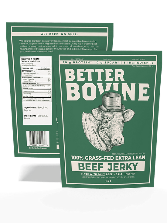 Better Bovine 100% Grass-Fed Beef Jerky 50g