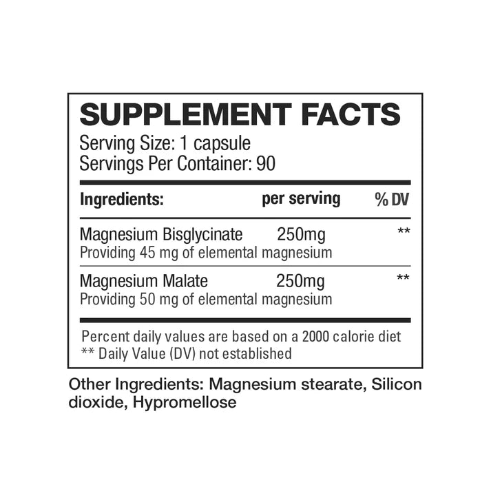 HD Magnesium 500mg 90 Capsules