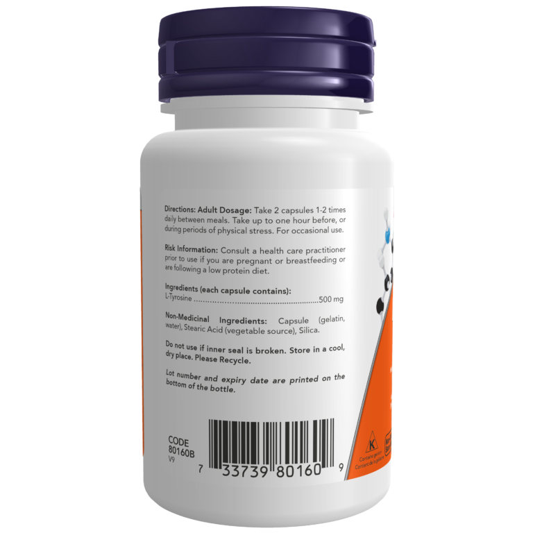 Now Foods L-Tyrosine 120 Capsules