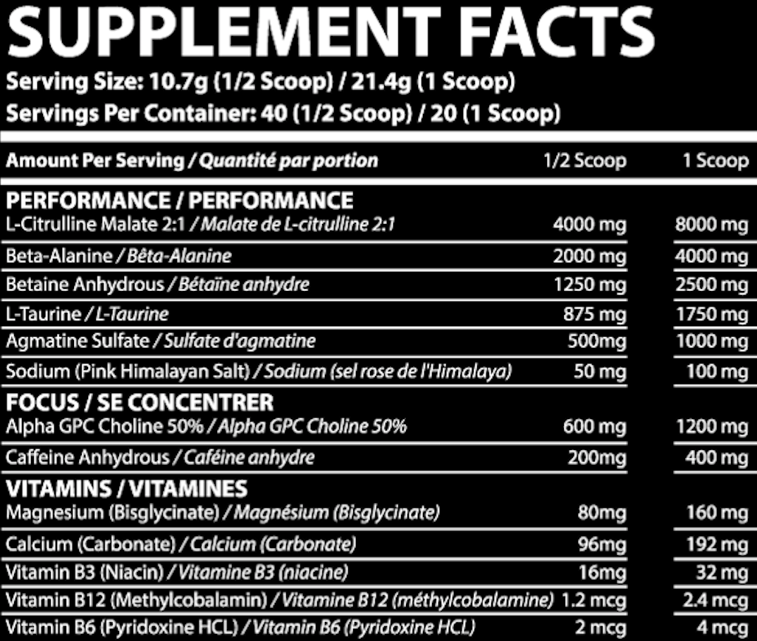 Ape-X Unleashed Advanced Pre-Workout 428g