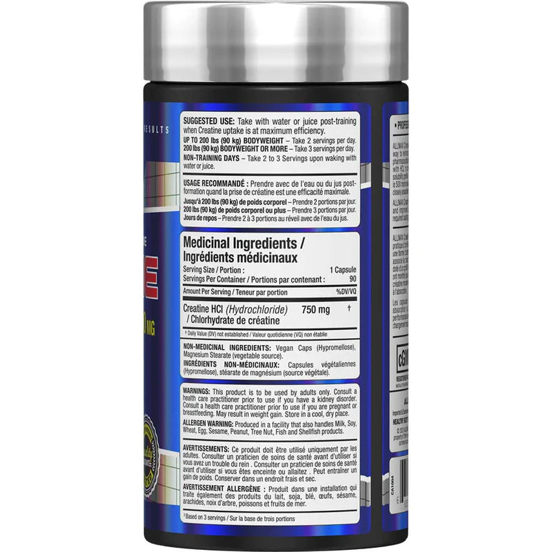 Allmax Creatine HCL 90 Capsules