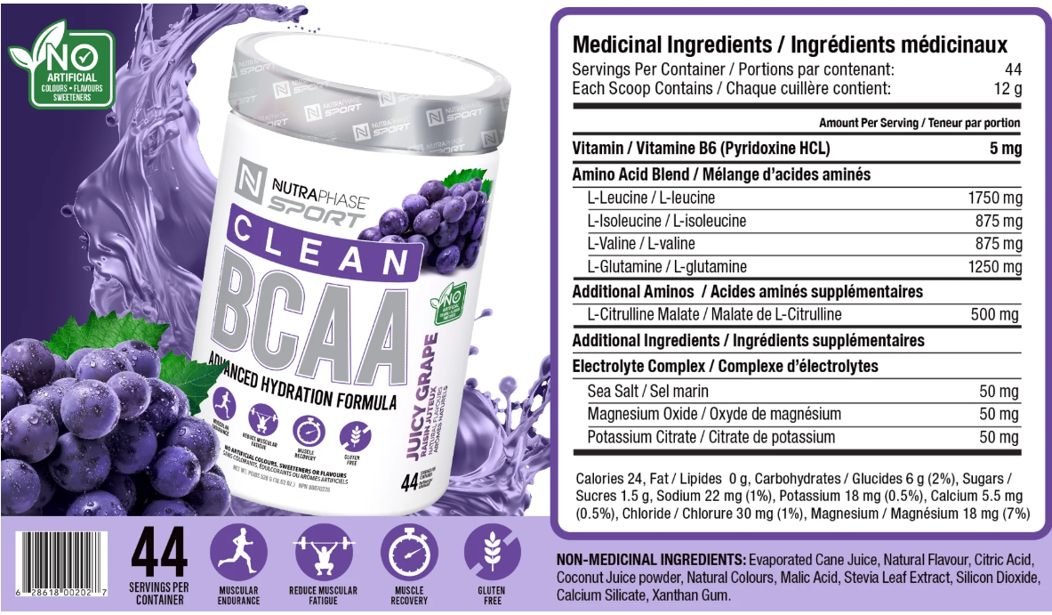 Nutraphase Clean BCAA 528g