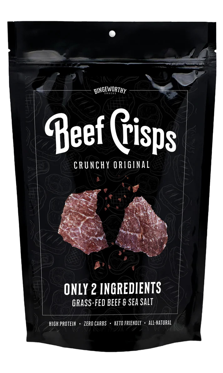 Bingeworthy Snacks Beef Crips Crunchy Original 21g & 120g