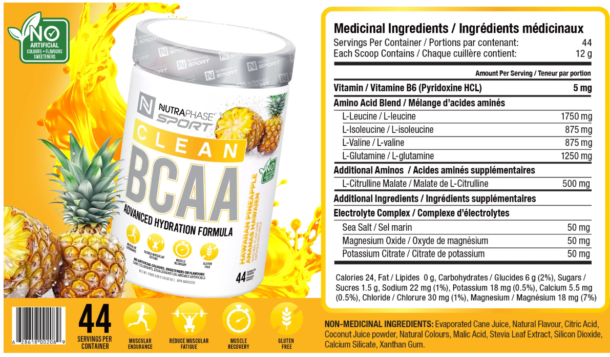 Nutraphase Clean BCAA 528g